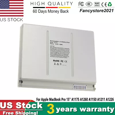 Battery For Apple 15 Inch MacBook Pro A1175 A1211 A1226 A1260 MA463 MA463CH/A • $26.59