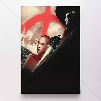 $26.63 • Buy V For Vendetta Poster Canvas Movie Print #1587
