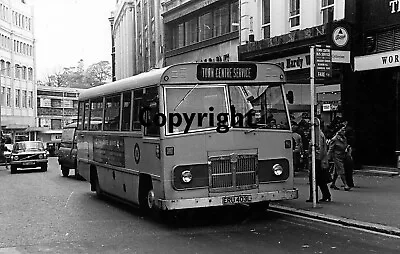 Bournemouth Yellow Buses ERU403L Bedford VAS Strachan B&W Bus Photo • £1.15