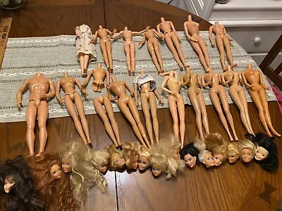 Vintage Barbie Doll Parts Lot Bodies Heads Ken Friends • $25