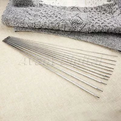 36cm 44 Sizes Stainless Steel Double Pointed Weaving Needles Knitting Needles • $14.51