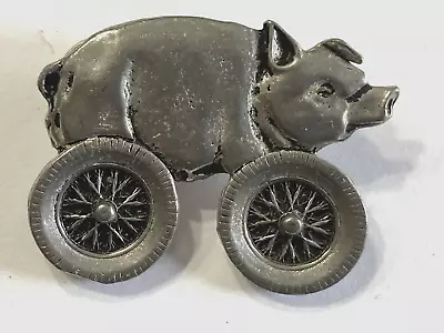 $7.99 • Buy Hog On Wheels Biker Pin