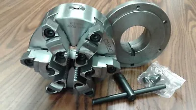 6  6-JAW SELF-CENTERING  LATHE CHUCK W. Top&bottom Jaws W. L0 Adapter-new • $279