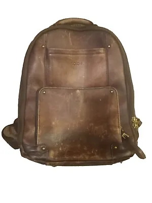 Leather Backpack   Brown  Solo Distressed Retro • $50