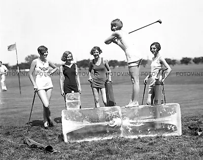 Vintage WOMENS GOLF Photo Picture GOLFING LADIES Photograph #2 8x10 11x14 16x20 • $4.95