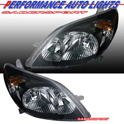 $174.99 • Buy Set Of Pair OE Style Black Housing Headlights For 2003-2008 Toyota Matrix