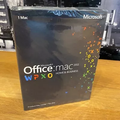 £79.99 • Buy Microsoft Office 2011 Home Business For Mac Word Excel PowerPoint Outlook Sealed