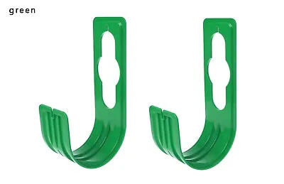 £6.95 • Buy 2 X Garden Hose Pipe Hanger Wall Mounted Cable Tidy Storage Shed Reel Holder 