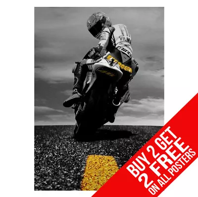 Valentino Rossi Poster Bb1 46 Helmet A4 A3 Size - Buy 2 Get Any 2 Free • £8.97