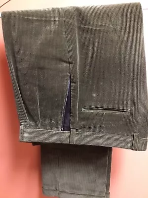 Men’s Orvis Corduroy Pants  38X31 With Cuffs And Leather Pocket Trim • $25