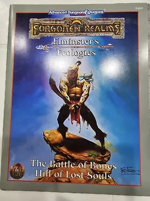 AD&D Elminster's Ecologies The Battle Of Bones Hill Of Lost Souls 9489 D&D • $8.50