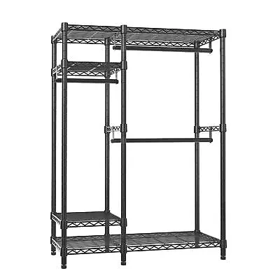 Open Box VIPEK Garment Rack Metal Clothing Rack 4 Tiers Wire Shelving Black • $69.99