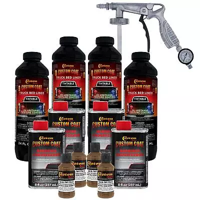 Field Drab Brown T78 Urethane Spray-On Truck Bed Liner 1 Gallon Spray Gun Kit • $219.99