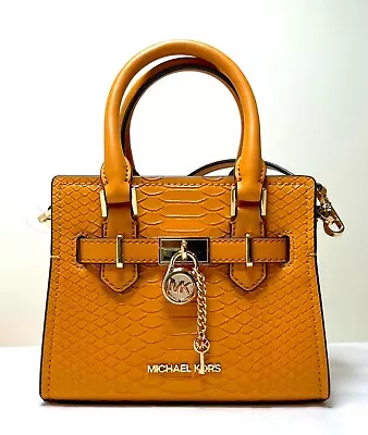 MICHAEL KORS HAMILTON Cider Embossed Leather XS SATCHEL CROSSBODY BAG • $99.98