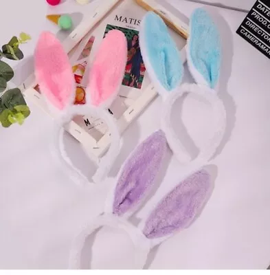 Bunny Ears Headband Rabbit Ears Easter Fancy Dress Costume Hair Band Hen Party  • £3.45