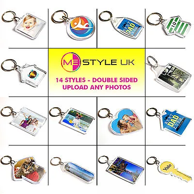 £1.79 • Buy Personalised Keyrings - Make Your Own Photo Keyrings - Upload Any Photos
