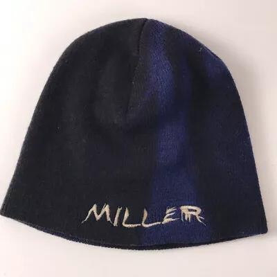 Miller Welding Made USA Winter Beanie Hat Black With Blue Flames • $39.99