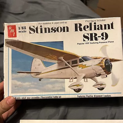 $17.99 • Buy Vintage AMT T639 1/48 Scale Stinson Reliant SR-9 Model Airplane Kit USA 1978