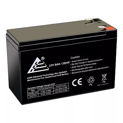 12V 9AH 6FM9 Wheelchair Scooter SLA AGM Battery • $27.99