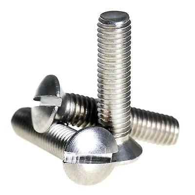 M5 ( 5mm ) A2 Stainless Steel Raised Slotted Countersunk Machine Screws DIN 964 • £39.33