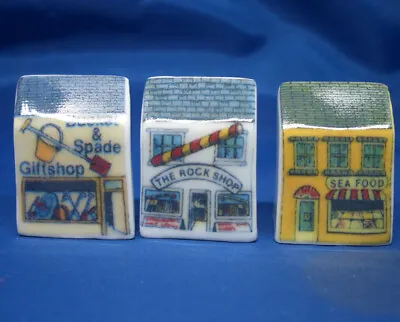 £8.95 • Buy Birchcroft Thimbles -- Set Of Three -- Miniature House Shape - Seaside Shops