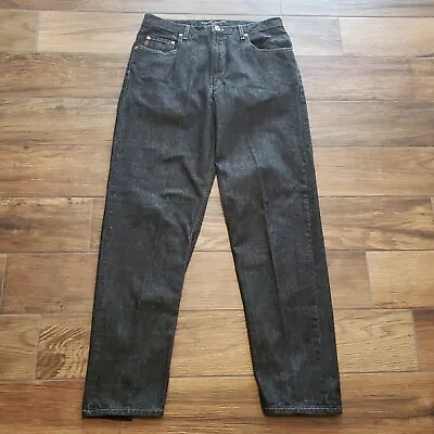 Vintage Guess Jeans Mens 34x34 Black Denim 151 Relaxed Fit Made In USA Straight • $28.95