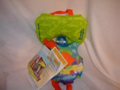 Stearns Puddle Jumper Infant Hydrospring Life Jacket And Vest Orange Fish~NEW • $21