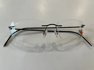 Maui Jim MJO 2001-33M Matte Black 51-17-150 Mens Rimless Eyeglasses Frames Japan • $105