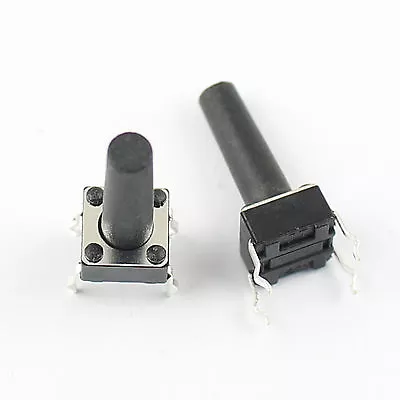 100Pcs Momentary Tactile Tact Push Button Switch 4 Pin DIP 6x6x15mm High 15mm • $4.88