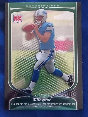 2009 Bowman Chrome - #111 Matthew Stafford (RC) • $20