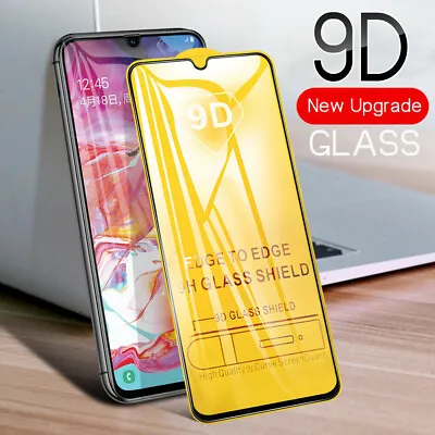 For Samsung Galaxy A12 A22 A10 A20e A40 A50 Full Cover Tempered Glass Protector • £1.65