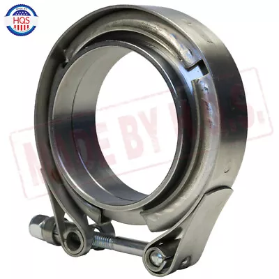 $13.86 • Buy 2.25'' Inch V-Band Flange Clamp Kit Male/Female For Exhaust Turbo 2.25 V-band