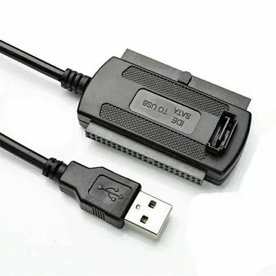 PATA/SATA/IDE To USB 2.0 Adapter Converter Cable For 2.5 3.5'' Hard Drive Disk • £8.99