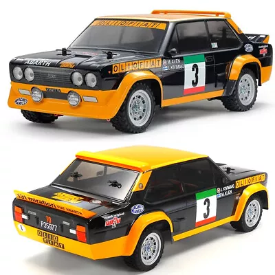 Tamiya 58723-60A RC 1/10 Fiat 131 Abarth Rally Car MF-01X Olio Fiat Kit • $164.50