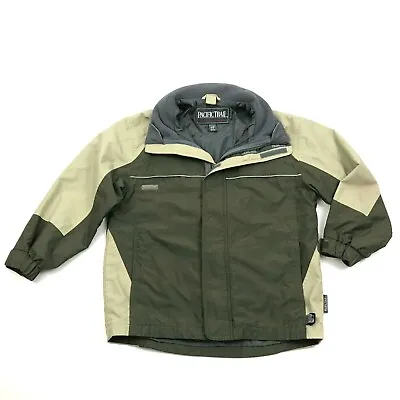Pacific Trail Boys Green Jacket Size Small SNOWBALL PROOF Reflective Nylon Hood • $9.91