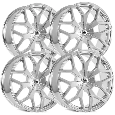 (Set-4) Mazzi 367 Profile 20x8.5 5x108/5x4.5  +35mm Chrome Wheels Rims 20  Inch • $1155.96