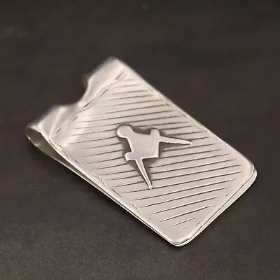 VTG Sterling Silver - MEXICO ASG Freemason Masonic Men's Money Clip - 17g • $6