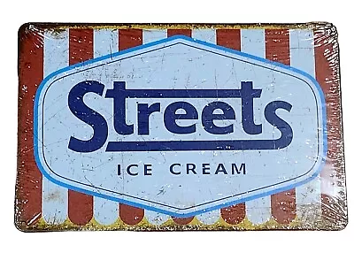 STREETS Icecream Rustic Tin Metal Sign NEW ManCave Garage Shed Bar Cafe FREEPOST • $13.50