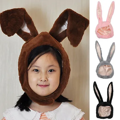 $12.69 • Buy Plush Fun Bunny Ears Hood Women Costume Hats Christmas Gifts Warm Soft And Cozy 