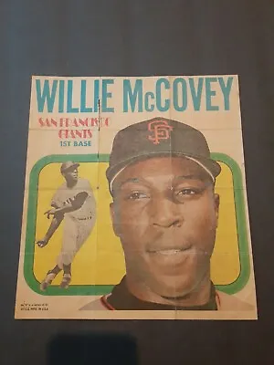  VINTAGE 1970 TOPPS BASEBALL POSTER #7 WILLIE McCOVEY   SAN FRANCISCO GIANTS  • $3.99