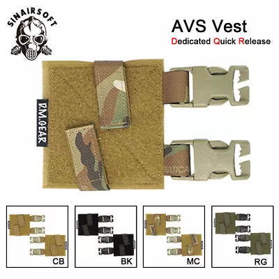 Tactical  2-Band Vest Dedicated MOLLE Quick Removal Buckle Set For TMC AVS Vest • £21.99