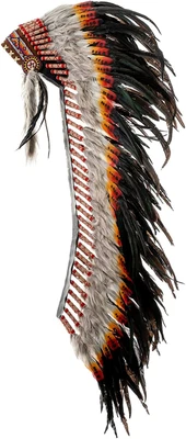 $164.95 • Buy Feather Headdress | Native American Indian Inspired | Choose Color