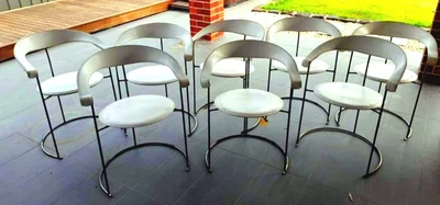 $1000 • Buy 4 Mid Century Modern Arrben Leather Chairs