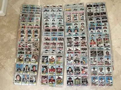 Vintage Football Cards Lot - Over 1500 Card Collection Of 1975 Topps Football • $500