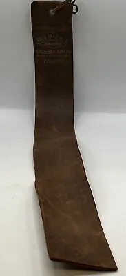 Leather Razor Strap Strop DIAMOND DEEP CUT Straight Razor Sharpener Belt Vintage • $39.95