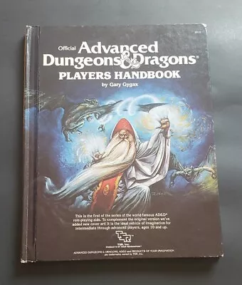 TSR Advanced Dungeons & Dragons Players Handbook Gygax D&D Orange Spine Edition • $54.40