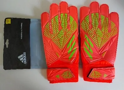 Adidas Predator GL Training Gloves Goalkeeper Orange & Lime Mens Size 11 BNWT • £13.94