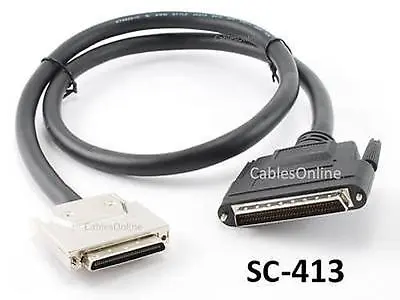 3ft SCSI-5 (VHDCI) 0.8mm To SCSI-3 (HPDB68) 68-Pin Male/Male Cable SC-413 • $31.50
