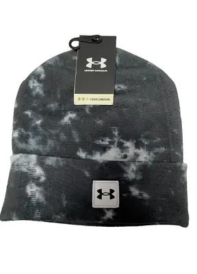 Under Armour Beanie Mens One Size Halftime Classic Cuff Black Multicolor Printed • $22.99