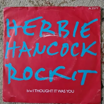 £8.99 • Buy Herbie Hancock Rockit 45rpm Vinyl Record